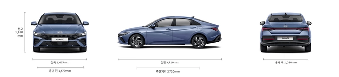 아반떼 비교, 아반떼 HD 실내, 아반떼 CN7 크기, 아반떼 CN7 실내, 아반떼 세대