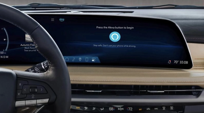 프리미엄 SUV, 캐딜락 SUV, 캐딜락 XT4 페이스리프트 실내 인포테인먼트 시스템