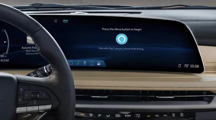 프리미엄 SUV, 캐딜락 SUV, 캐딜락 XT4 페이스리프트 실내 인포테인먼트 시스템